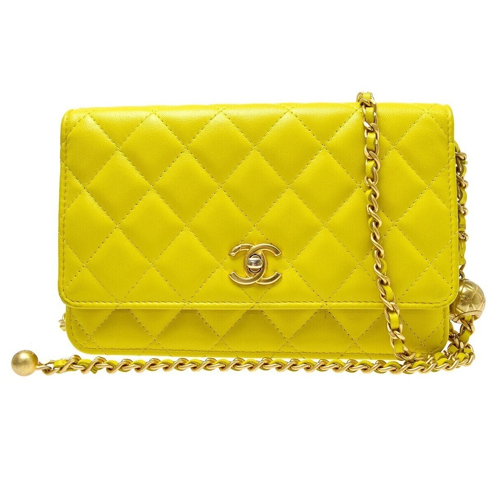 Chanel Pearl Crush Wallet on Chain Quilted Lambskin